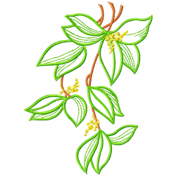 Flowers And Tree Embroidery Design 1 Flowers And Tree Embroidery Design 1